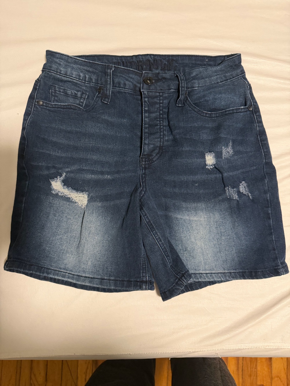 Women’s Dark Blue Relaxed Denim Shorts